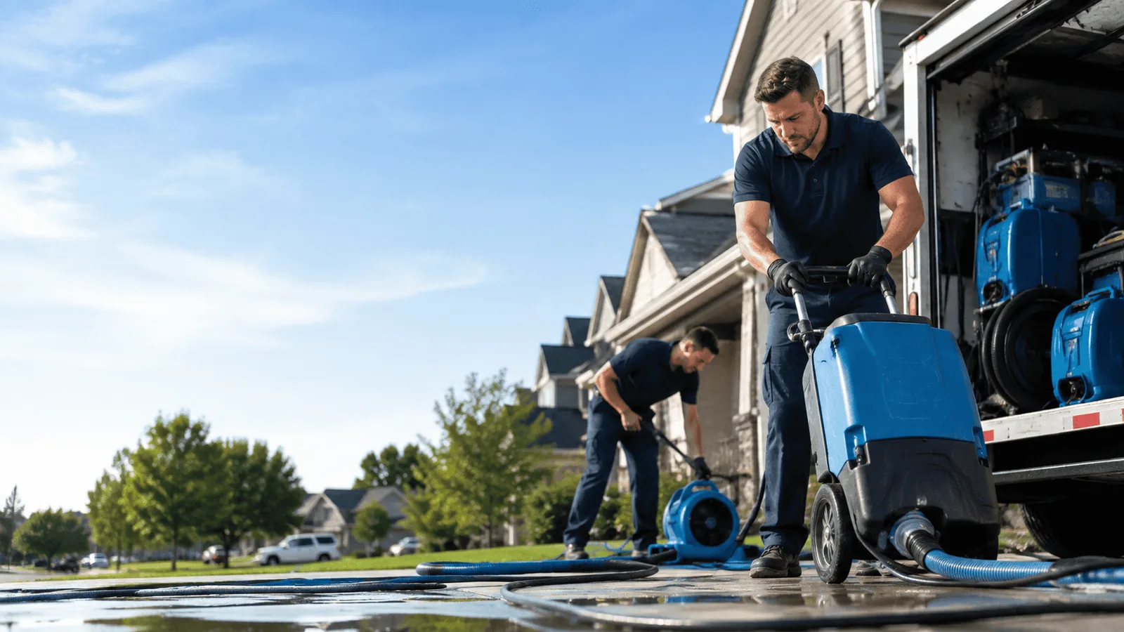 Dehumidification being performed in Wilkeson, WA